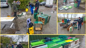 auch viele Beutenteile